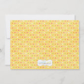 Little Birdie Birthday Party Invitation Kaart (Achterkant)