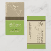 Little Birdie Custom Visitekaartjes (groene appel) (Voorkant / Achterkant)