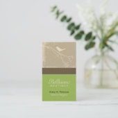 Little Birdie Custom Visitekaartjes (groene appel) (Staand voorkant)