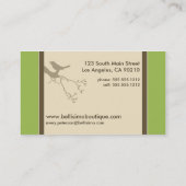 Little Birdie Custom Visitekaartjes (groene appel) (Achterkant)