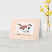 Little Birdie Gefeliciteerd met de Kaart (Gele Bloem)