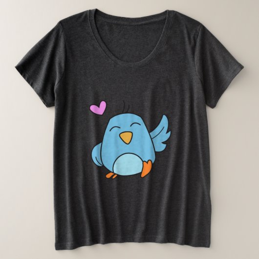 Little Birdie Grote Maat T-shirt (Design voorkant)