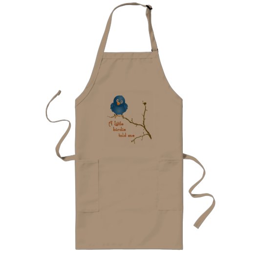 Little Birdie Momism Apron Lang Schort (Voorkant)