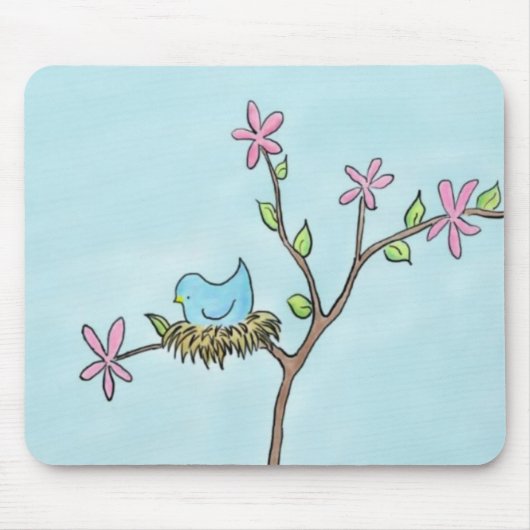 Little Birdie Mousepad Muismat (Voorkant)