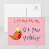 Little Birdie vertelde me Briefkaart (Voorkant / Achterkant)