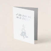 Little Birdie vertelde me dat het Kerstmis is. Folie Kaarten (Voorkant)