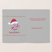 Little Birdie vertelde me dat het Kerstmis is. Folie Kaarten (Binnen)