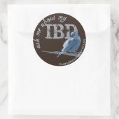 Little Birdie vraagt naar IBD Ronde Sticker (Tas)