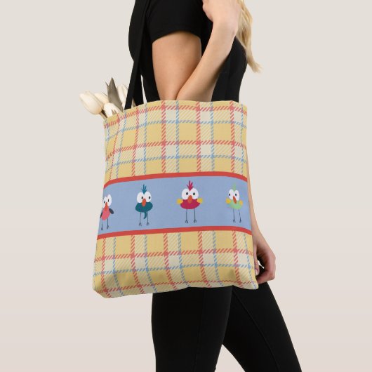 Little Birdies Custom All-Over-Print Canvas tas (Dichtbij)