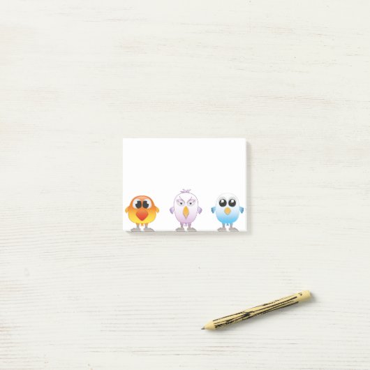 Little Birds Post-it® Notes (Op bureau)