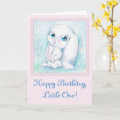 Little Birthday Bunny Kaart (Gele Bloem)