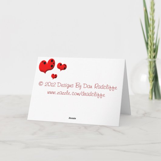 Little Birthday Love Bug Kaart (Achterkant)