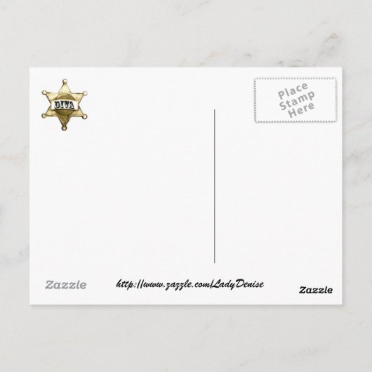 Little Bit Country en een Whole Lotta DIVA! Briefkaart (Achterkant)