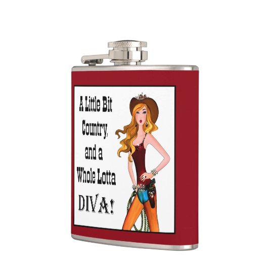 Little Bit Country en een Whole Lotta DIVA! Heupfles (Links)