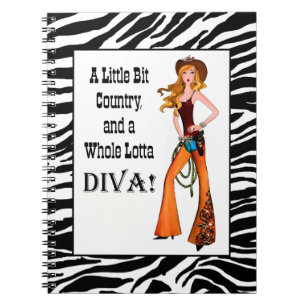 Little Bit Country en een Whole Lotta DIVA! Laptop Notitieboek