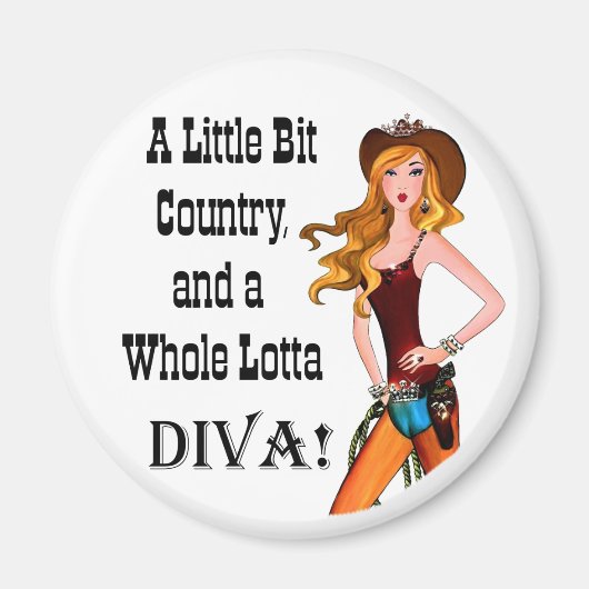 Little Bit Country en een Whole Lotta DIVA! Magneet (Voorkant)