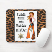Little Bit Country en een Whole Lotta DIVA! Muismat (Met muis)