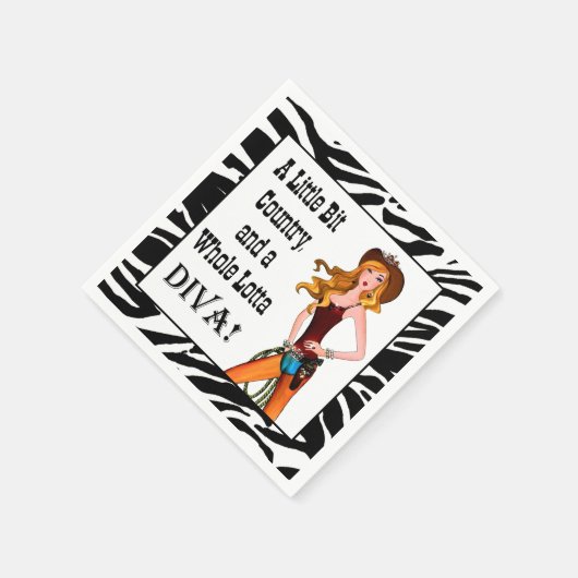 Little Bit Country en een Whole Lotta DIVA! Servetten (Hoek)