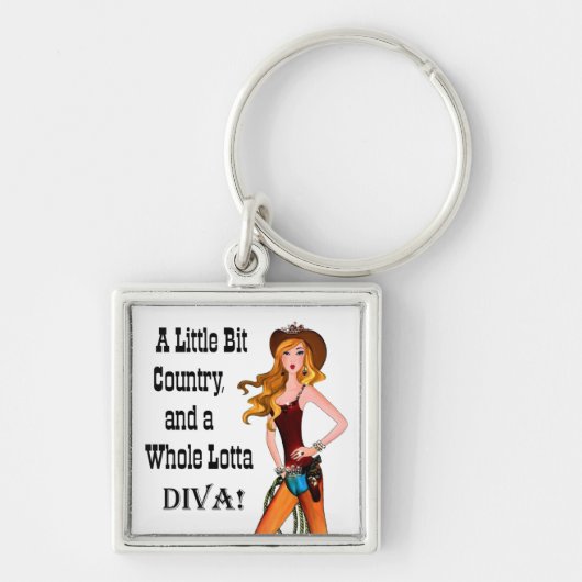 Little Bit Country en een Whole Lotta DIVA! Sleutelhanger (Voorkant)