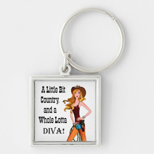 Little Bit Country en een Whole Lotta DIVA! Sleutelhanger (Voorkant)