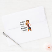 Little Bit Country en een Whole Lotta DIVA! Vierkante Sticker (Envelop)