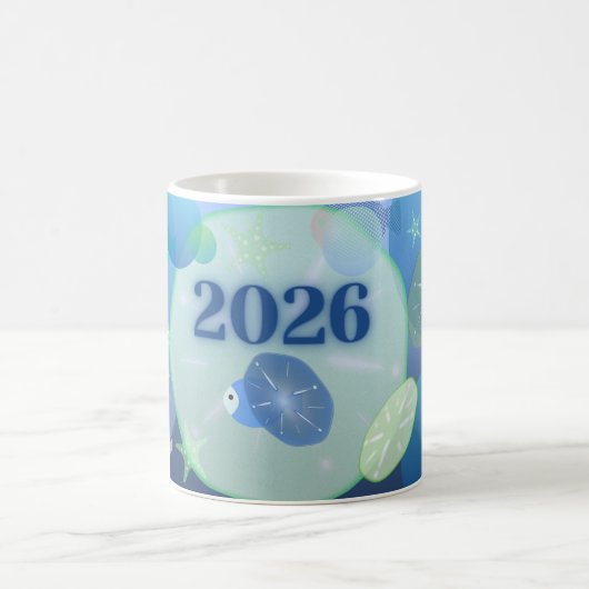 Little Bit of Blue - March Coffee Mug Koffiemok (Center)