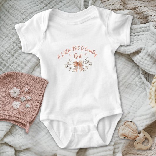Little Bit of Country Bow Wildflowers Baby Girl Romper