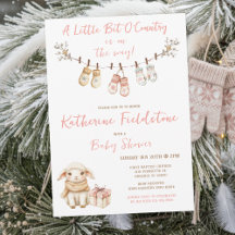 Little Bit Of Country Winter Boho Baby Girl Shower