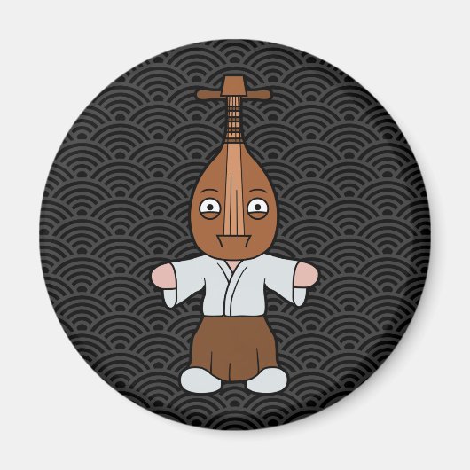 Little Biwa-bokuboku Yokai Magneet (Voorkant)