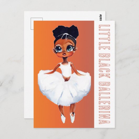 Little Black Ballerina Briefkaart (Voorkant / Achterkant)