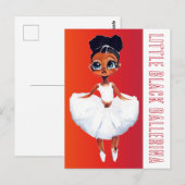 Little Black Ballerina Briefkaart (Voorkant / Achterkant)