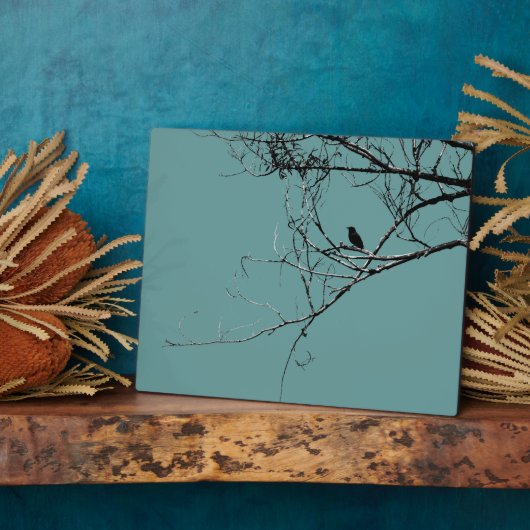 Little Black Bird Plaque Fotoplaat (Zijkant)