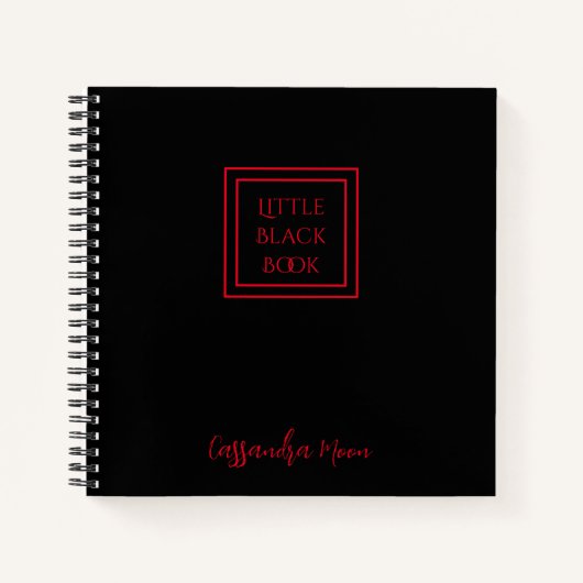 Little Black Book gepersonaliseerd Notitieboek (Voorkant)