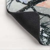 Little Black Capped Chickadee Bird Muismat (Hoek)