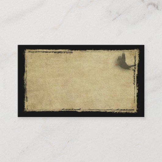 Little Black Crow- Prim Biz-Kaarten Visitekaartje (Voorkant)