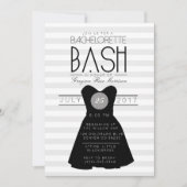 Little Black Dress Bachelorette Bash | Partij Kaart (Voorkant)