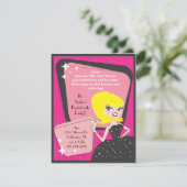 Little Black Dress_Blonde Bombshell Kaart (Staand voorkant)