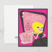 Little Black Dress_Blonde Bombshell Kaart (Voorkant / Achterkant)