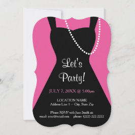 Little Black Dress Invitation | Bachelorette Party Kaart