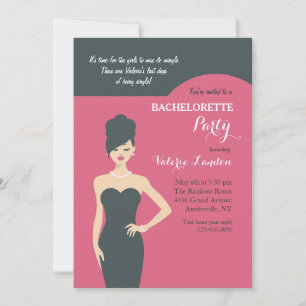 Little Black Dress Invitation Kaart