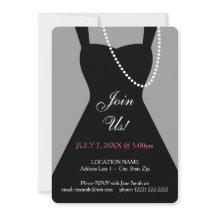 Little Black Dress Invitation Sjabloon