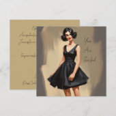Little Black Dress (LBD): ingetogen schoonheid Kaart (Voorkant / Achterkant)