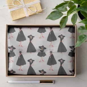 Little Black Dress Society Schattige Whimsical Fas Tissuepapier