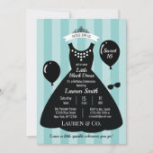 Little Black Dress Sweet 16 Birthday Kaart (Voorkant)