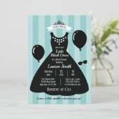 Little Black Dress Vrijgezellenfeest Kaart (Staand voorkant)