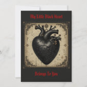 'Little Black Heart' - Briefkaart (Voorkant)