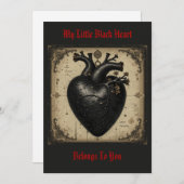'Little Black Heart' - Briefkaart (Voorkant / Achterkant)