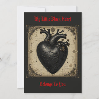 'Little Black Heart' - Briefkaart