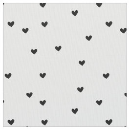Little Black Hearts Stof