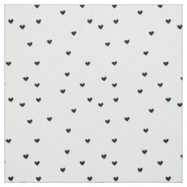 Little Black Hearts Stof
